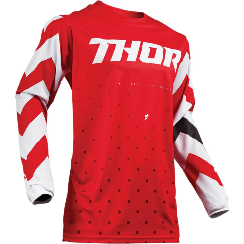 Thor - Thor Pulse Stunner Youth Jersey - 2912-1655 - Red/White - Large