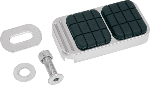 Drag Specialties - Drag Specialties Chrome Brake Pedal Pads - 241072-BC3