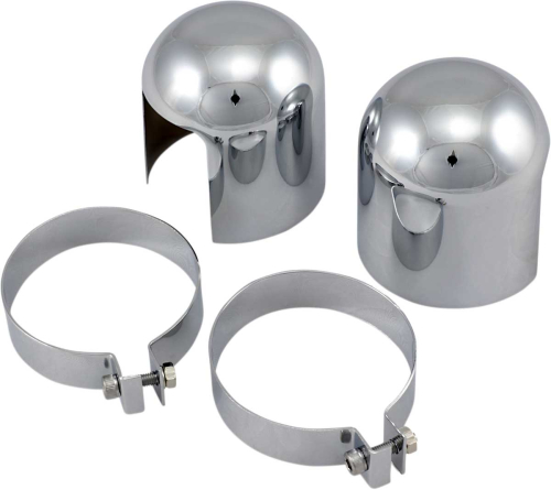 Drag Specialties - Drag Specialties Chrome Shock Top Caps - 13620-BC4