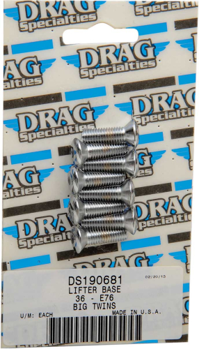 Drag Specialties - Drag Specialties Socket-Head Lifter Base Bolt Set - Knurled - Chrome - MK231