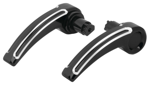 Arlen Ness - Arlen Ness Saddlebag Latch Levers - Beveled - Black - 03337