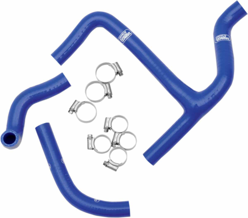 Moose Racing - Moose Racing Radiator Hose/Clamp Kit - Blue - MBU-SUZ-28-BL