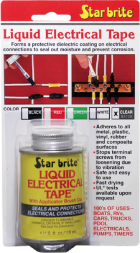 Star brite - Star brite Liquid Electrical Tape - 4oz. - Clear - 84108
