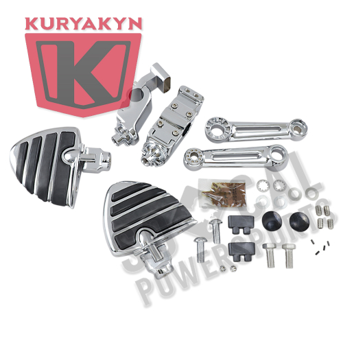 Kuryakyn - Kuryakyn Ergo II Cruise Mounts with ISO Wings - 4057