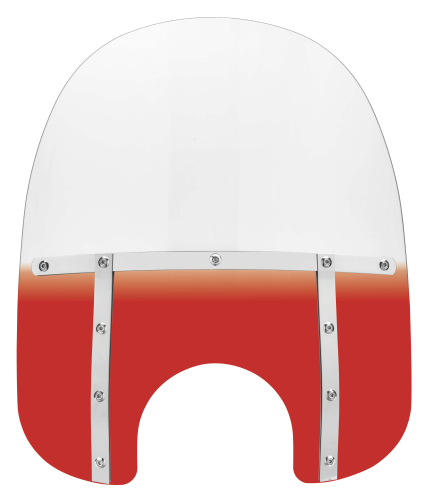 Memphis Shades - Memphis Shades Memphis Fats Windshield (7in. Cutout) - 19in. - Gradient Burnt Orange - MEM3317