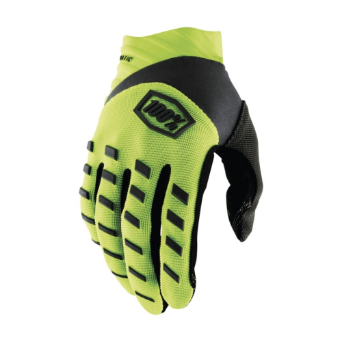 100% - 100% Airmatic Gloves - 10000-00010 - Flo Yellow/Black - Small