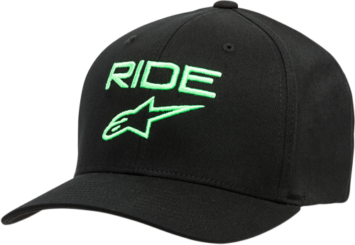 Alpinestars - Alpinestars Ride 2.0 Hat - 1019811141060LX - Black/Green - Lg-XL