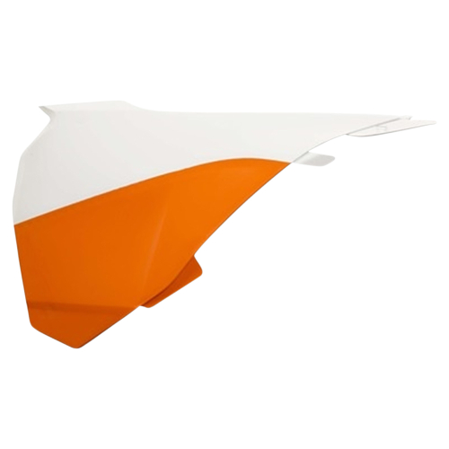 Acerbis - Acerbis Air Box Cover - Orange/White - 2314281362