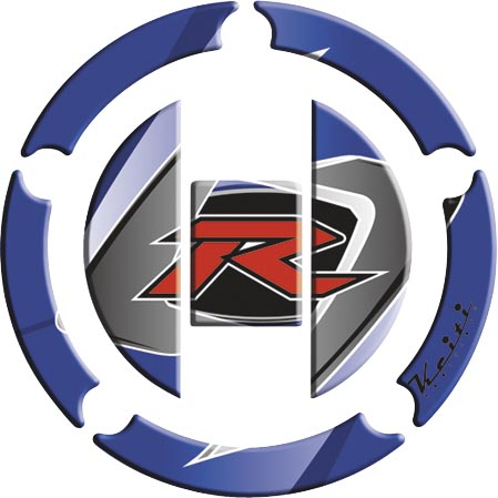 Keiti - Keiti Gas Cap Protector/Suzuki - Blue/White - RSZ-611B