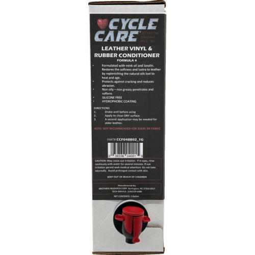Cycle Care Formulas - Cycle Care Formulas Formula 4 Leather, Vinyl And Rubber Conditioner - 1gal - CCF04BB02_1G