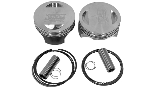 Revolution Performance - Revolution Performance Monster Big Bore Piston Kit (90in Flat Top) - Bore 3-7/8in. - Stroke 3-13/16in. - 10.8:1 Compression - RP301-518W