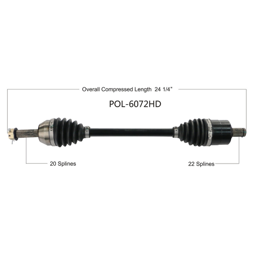 Open Trail - Open Trail HD 2.0 Front Axle - POL-6072HD
