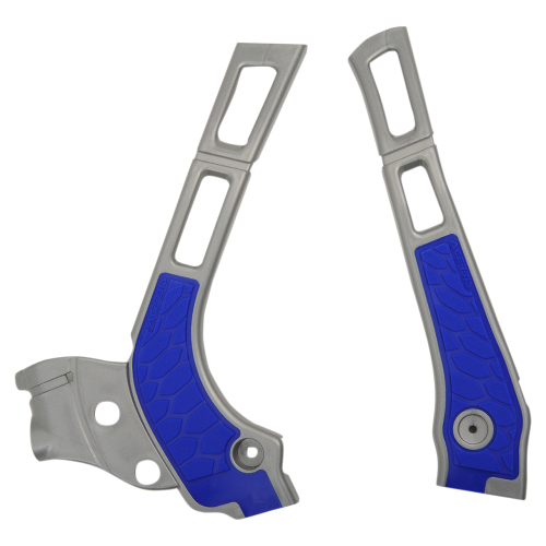 Acerbis - Acerbis X-Grip Frame Guards - Silver/Blue - 2464741404