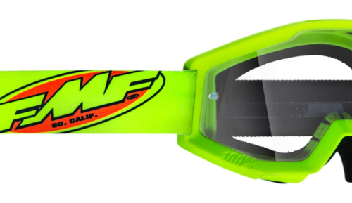 FMF Racing - FMF Racing PowerCore Core Youth Goggles - F-50500-101-04 - Fluo Yellow / Clear Lens - OSFM