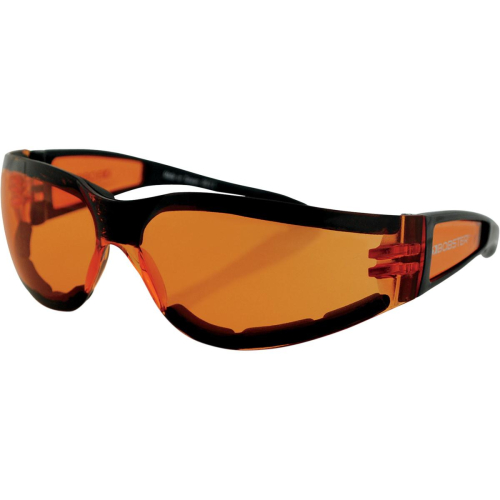Bobster Eyewear - Bobster Eyewear Shield II Sunglasses - ESH202 - Black/Amber Lens