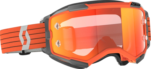 Scott USA - Scott USA Fury Goggles - 272828-1011280 - Orange/Gray / Orange Chrome Works Lens - OSFM