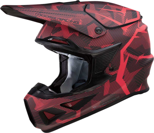 Moose Racing - Moose Racing F.I. Agroid Camo Helmet - 0110-7764 - Red/Black - 2XL