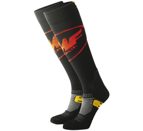 FMF Racing - FMF Racing Staple Riding Knee Socks - SP22194909 - Black - OSFM