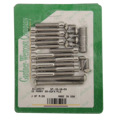 Gardner-Westcott - Gardner-Westcott Primary Stainless Steel Socket-Head Bolt Kit - SP-10-18-08