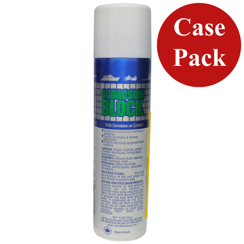Corrosion Block - Corrosion Block 12oz Aerosol Can - Non-Hazmat, Non-Flammable &amp; Non-Toxic *Case of 12*