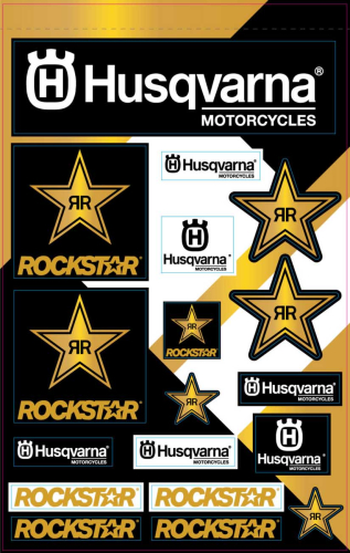 DCOR - DCOR Universal Decal Sheet - Husqvarna Racing - 12mll. - 40-70-101