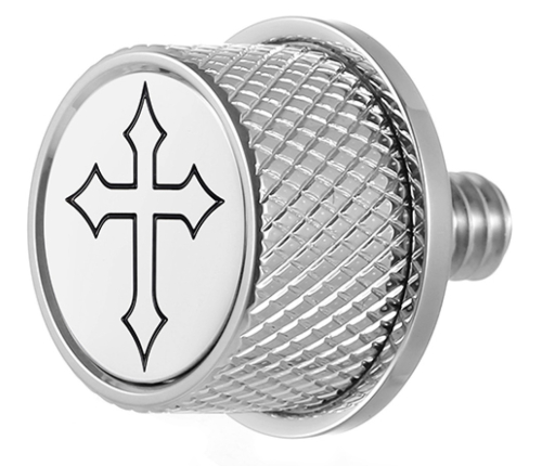 Figurati Designs - Figurati Designs Seat Mounting Knob - Stainless steel with Cross - FD41-SEAT KN-SS