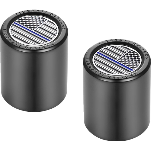 Figurati Designs - Figurati Designs Docking Hardware Cover - Black with Contrast Cut American Flag Skull - FD71-DC-2730-BK