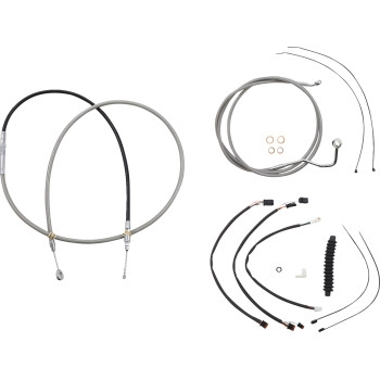 Magnum - Magnum XR Stainless Dot Handlebar Installation Kit - 15in-17in. - Chrome Fittings - 589982