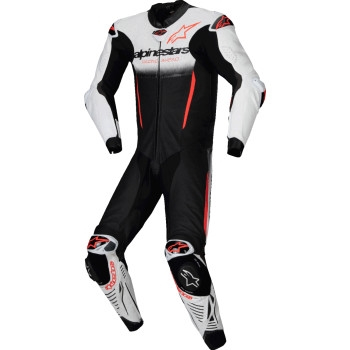 Alpinestars - Alpinestars GP-R7 One Piece Leather Suit - 3150125-233-62 - White/Black/Red Fluo - 62