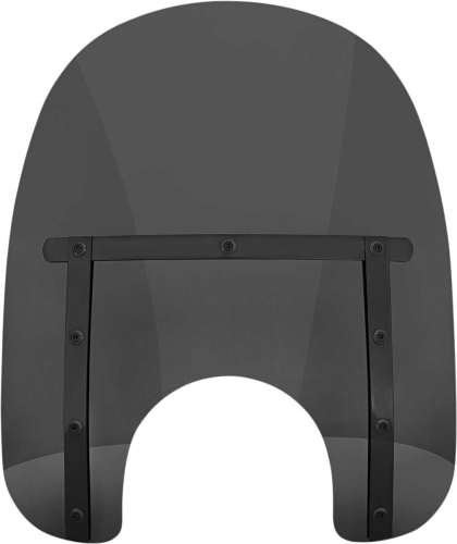 Memphis Shades - Memphis Shades Memphis Slim Windshield (7in. Cutout) - 15in. - Night Shades Dark Black Smoke - MEB41110