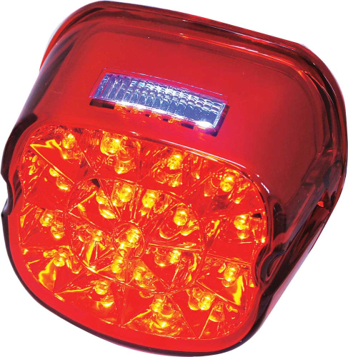 HardDrive - HardDrive Laydown LED Tail Light - Red Lens with License Plate Lens Facing Up - L24-0433RLED