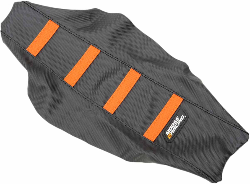 Moose Racing - Moose Racing Ribbed Seat Cover - Black/Orange Ribbed - KTM5016-336RT