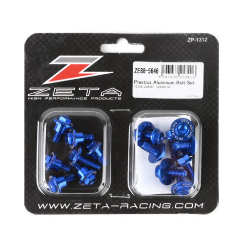 ZETA - ZETA Aluminum Body Bolt Kit - Blue - ZE88-5646