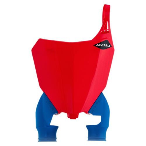Acerbis - Acerbis Raptor Front Number Plate - Red/Blue - 2630771228