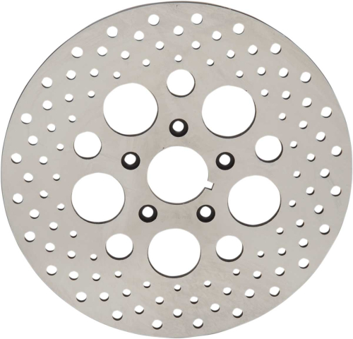 Drag Specialties - Drag Specialties Stainless Steel Drilled Brake Rotor - 06-0176AS