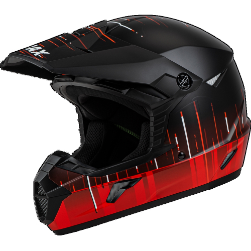 G-Max - G-Max MX-46Y Frequency Youth Helmet - D3465322 - Matte Black/Red - Large