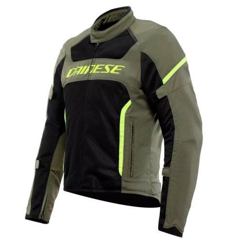 Dainese - Dainese Air Frame 3 Tex Jacket - 2017300003-60L-58 - Army Green/Black/Fluorescent Yellow - 58