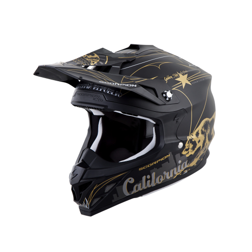Scorpion - Scorpion VX-35 Golden State Helmet - 35-3017 - Black - 2XL