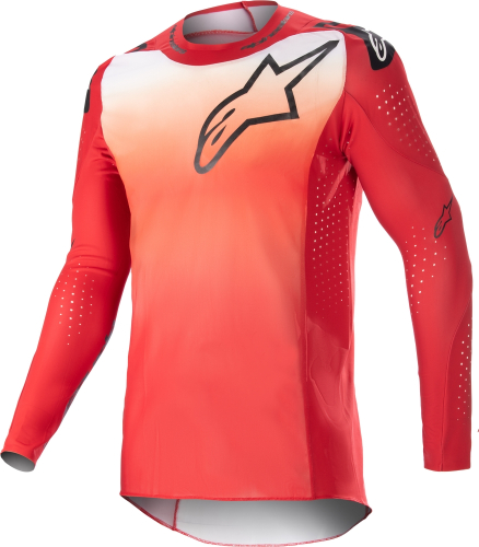 Alpinestars - Alpinestars Supertech Risen Jersey - 3760423-3120-LG - Mars Red/White - Large
