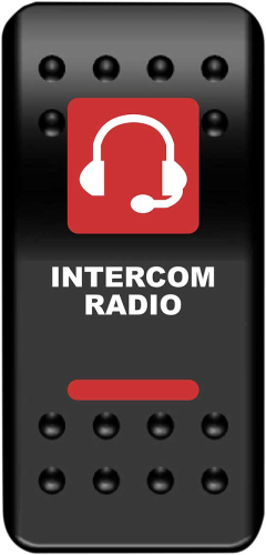 Moose Utility - Moose Utility Intercom Rocker Switch - Red - 2106-0485