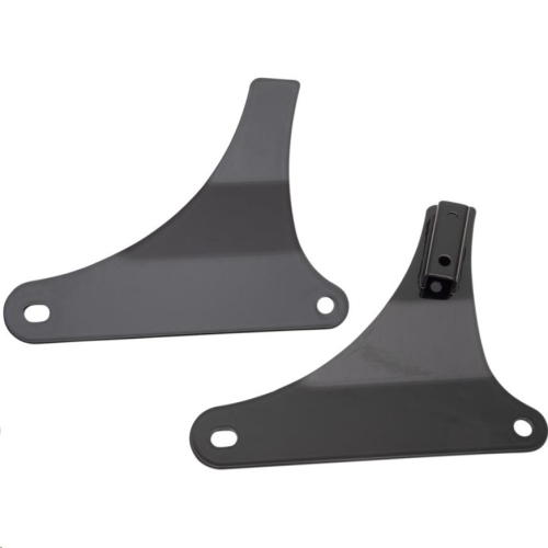 Cycle Visions - Cycle Visions Sissy Bar Side Plates - Black - CV-8097