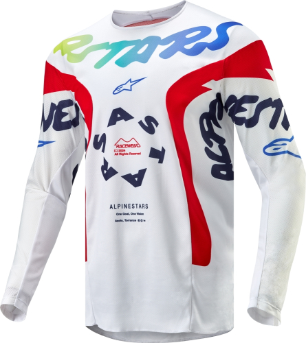 Alpinestars - Alpinestars Racer Hana Jersey - 3768324-258-M - White/Multicolor - Medium