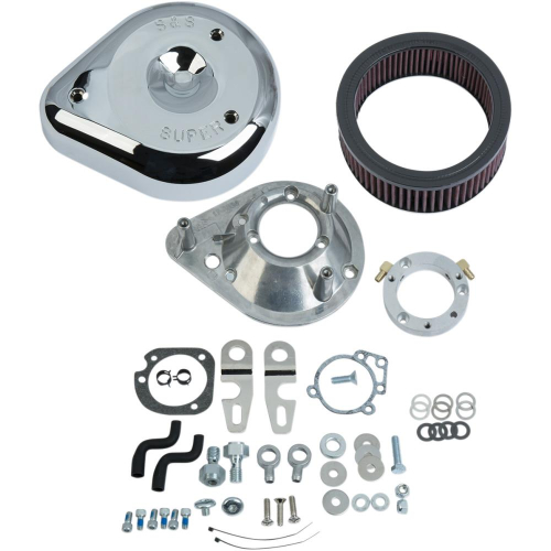 S&S Cycle - S&S Cycle Teardrop Air Cleaner Kit - Chrome - 170-0306C