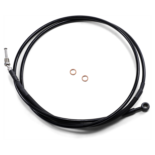 Magnum - Magnum XR Stainless Hydraulic Clutch Line - +6in. - Black/Black Fittings - SBB0107-78