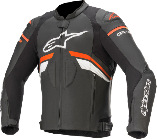Alpinestars - Alpinestars GP Plus R V3 Leather Jacket - 3100520-1321-54 - Black/Fluo Red/White - 44