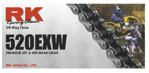 RK - RK 520 EXW Off-Road and ATV XW-Ring Chain - 114 Links - Natural - 520EXW-114