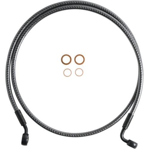Magnum - Magnum Karbonfibr E-Z Align Single Disc Front Brake Line - 35deg. Top Angle - 48in - 76148SW
