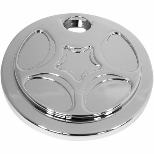 Carl Brouhard Designs - Carl Brouhard Designs Fuel Door - Spiro Series - Chrome - SSFDC