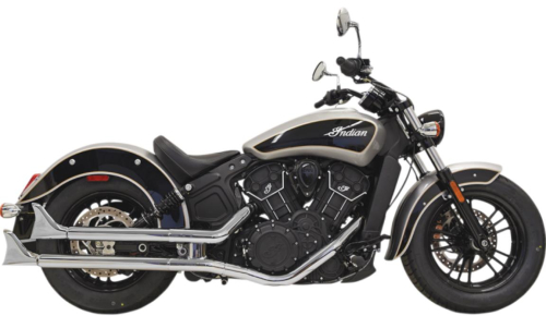 Bassani Manufacturing - Bassani Manufacturing 2 1/4in. Slip-On Fishtail - Chrome - 8S27E