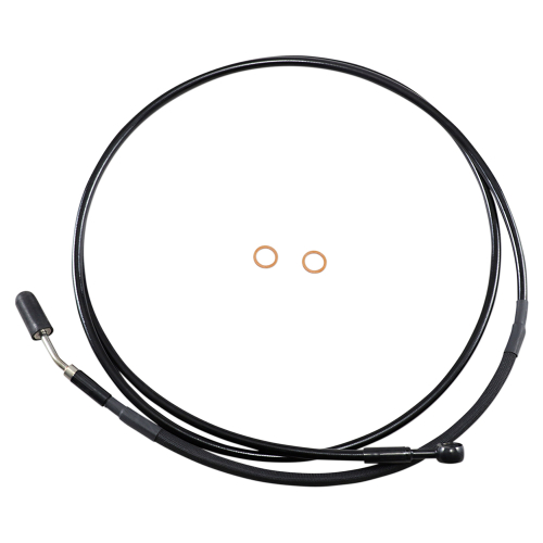 Magnum - Magnum XR Stainless Hydraulic Clutch Line - +8in. - Black/Black Fittings - SBB0107-80